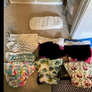 Lot of 8 cloth diapers bumgenius, happy flute,